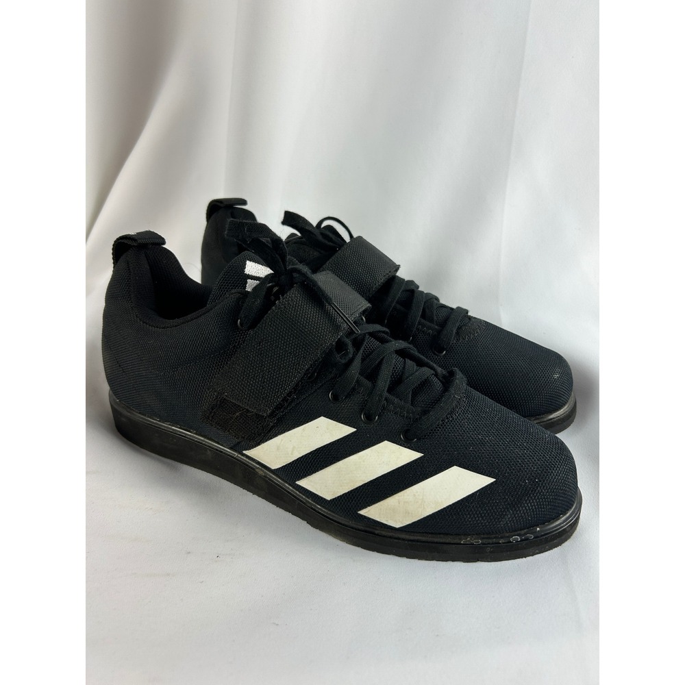 Weightlifting Shoes Adidas Powerlift 4 Black White Gym Training Sneakers Size 9
